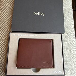 Bellroy Slim Sleeve Wallet - Rich Brown NWT